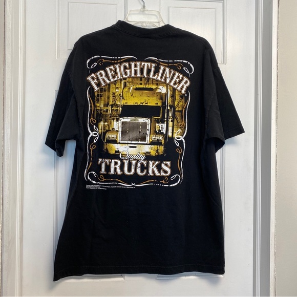 Freightliner Quality Trucks Run Smart XL Black T Shirt Daimler Trucks 2011 - Picture 9 of 11